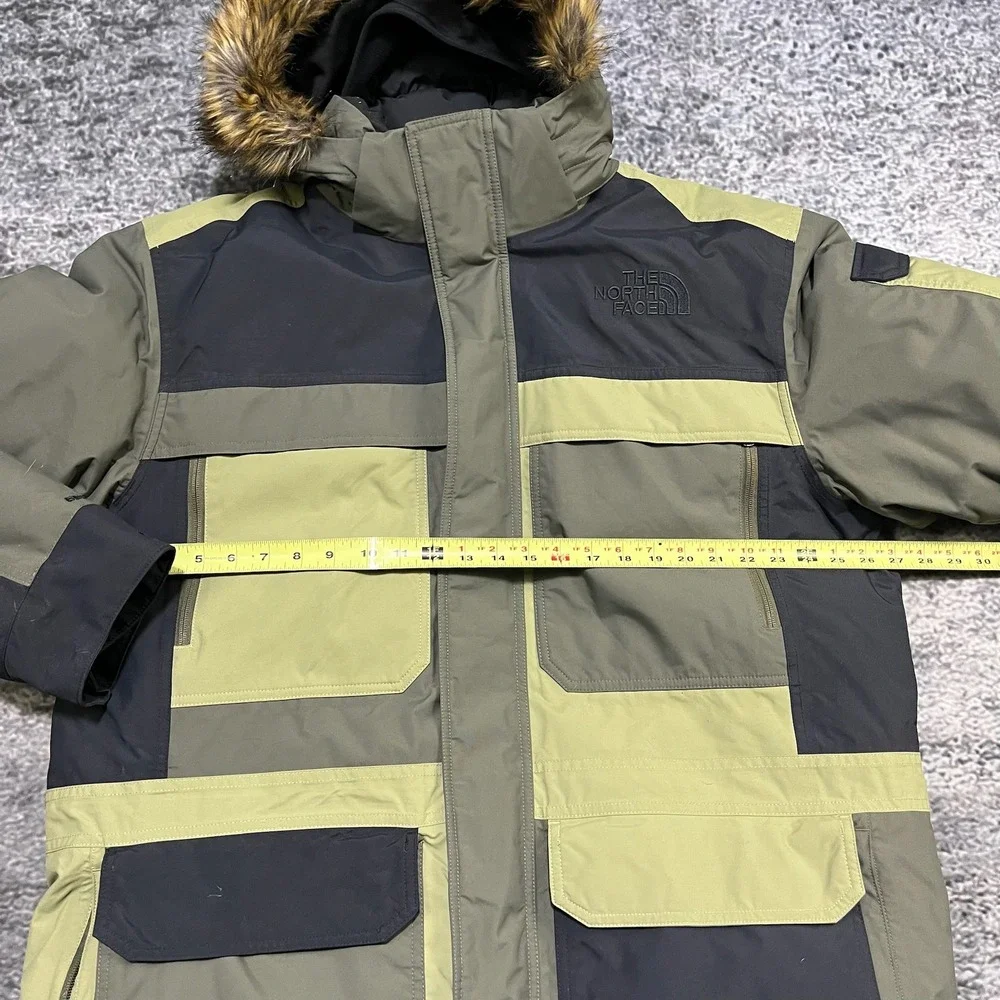 The North Face Parka‎ 550 Down Jacket McMurdo Parka Fur Hood Size XL Green